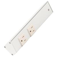 Task Lighting 9" 15 amp 120 volt White Under Cabinet Power Strip